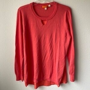 ONE A sweater orange marmalade long sleeve size Large softgirl